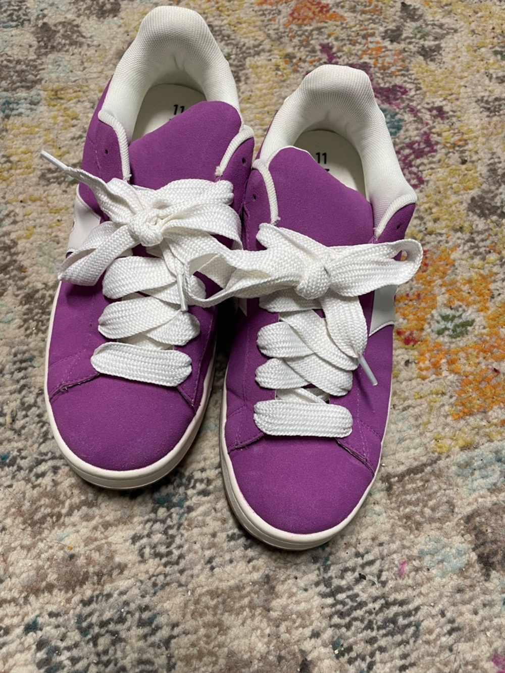 No Boundaries Purple Sneakers with White Accents